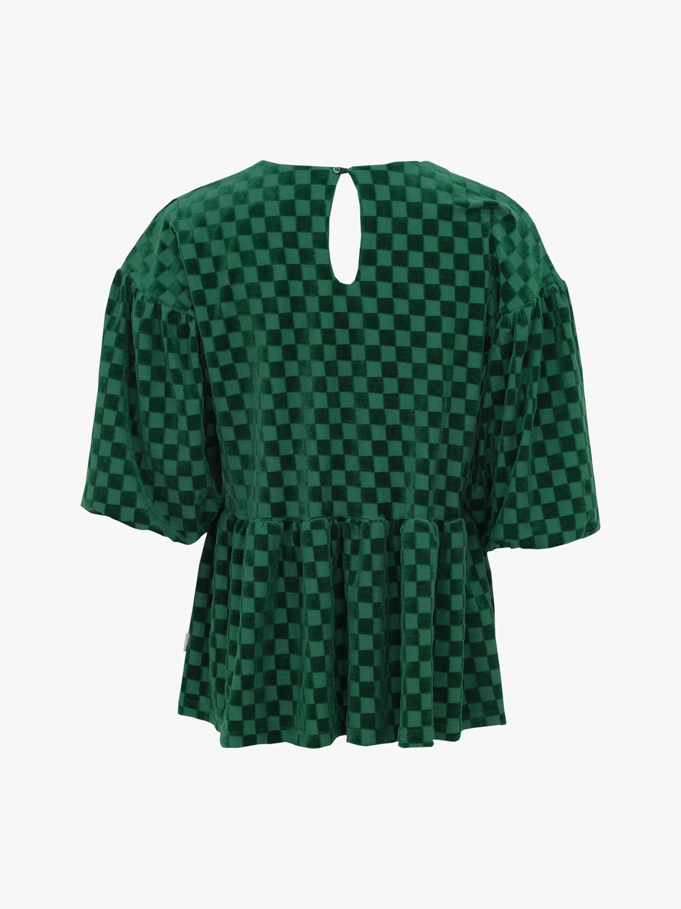 Lolita Shirt, Chess Velour Green