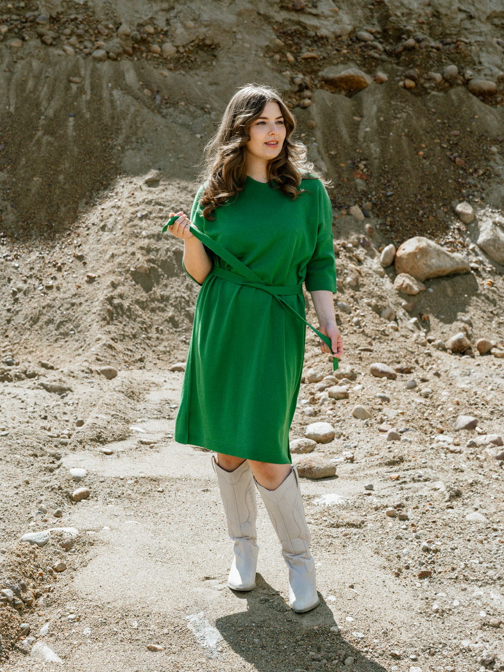 Love Merino Dress, Green
