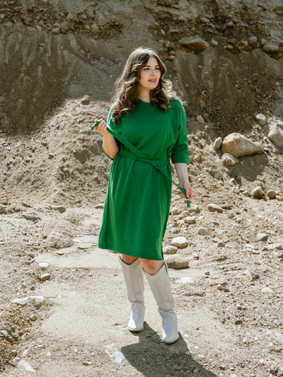 Love Merino Dress, Green
