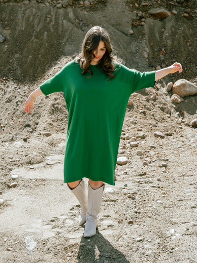 Love Merino Dress, Green