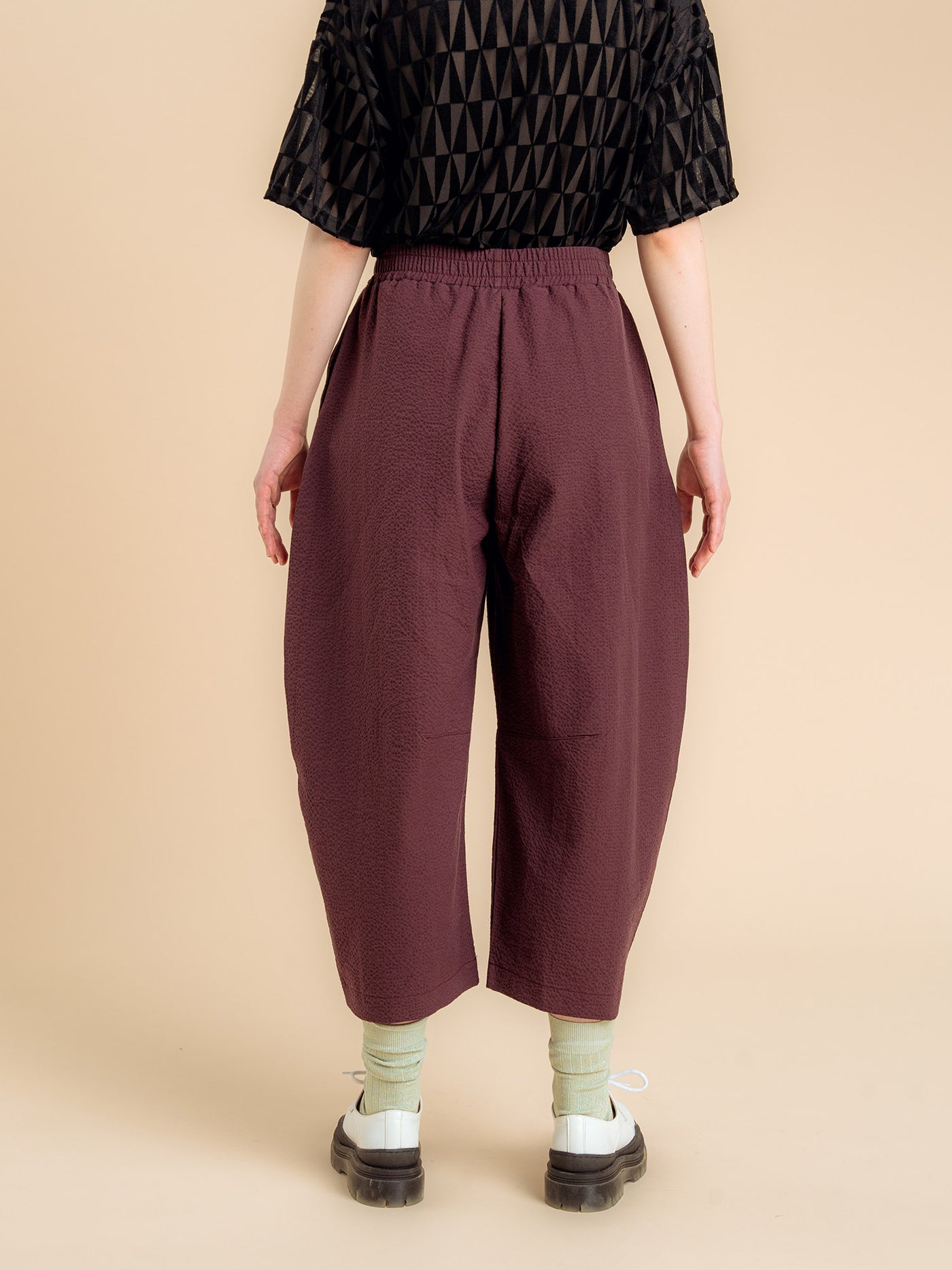 Magda Pants, Burgundy