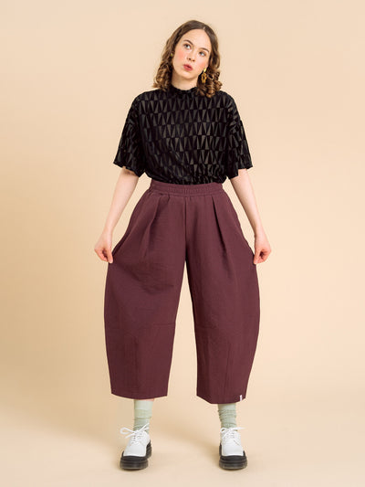 Magda Pants, Burgundy