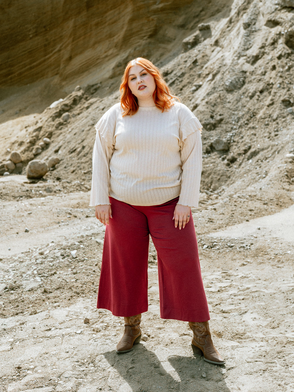 Alex Culottes, Burgundy