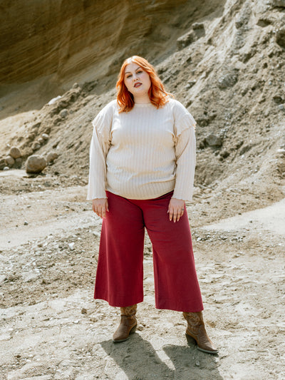 Alex Culottes, Burgundy