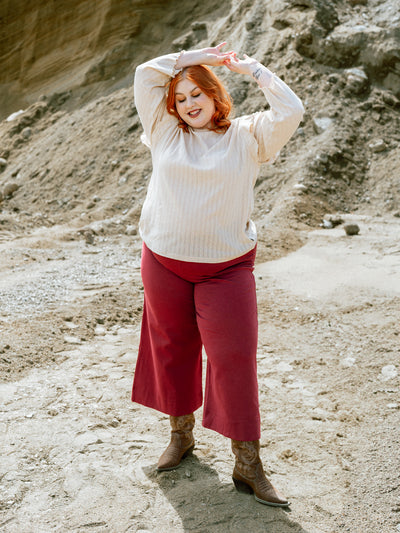Alex Culottes, Burgundy