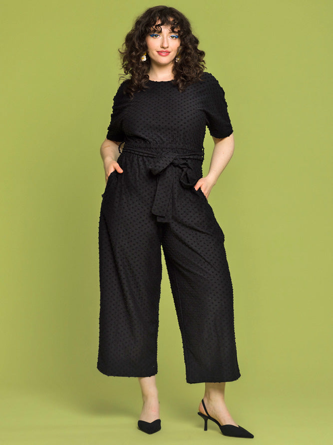 Manuela Jumpsuit, Black Dot