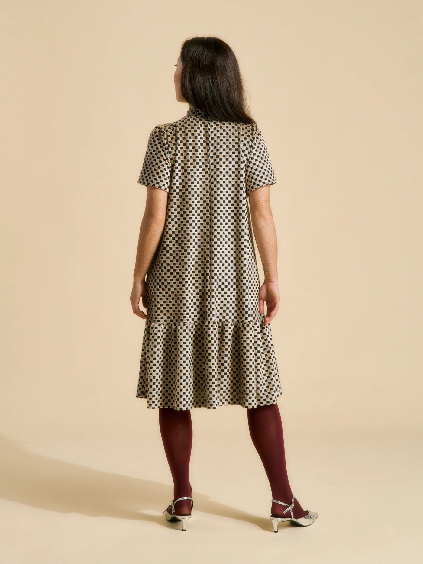 Montana Dress, Almond Chess
