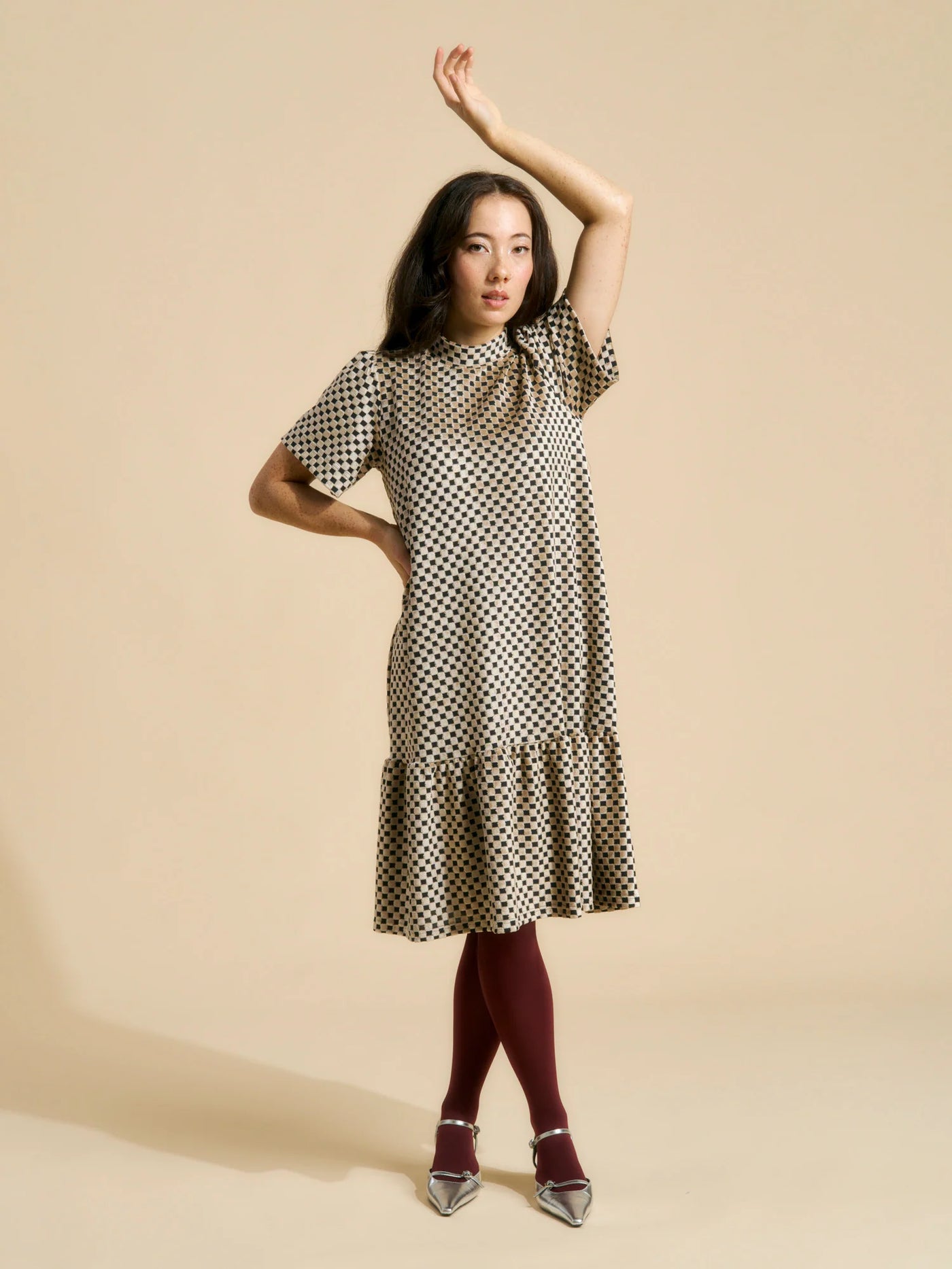 Montana Dress, Almond Chess