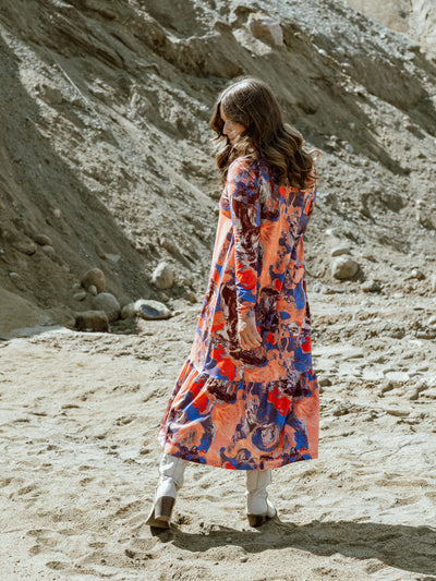 Olisa Dress, Bloom Orange