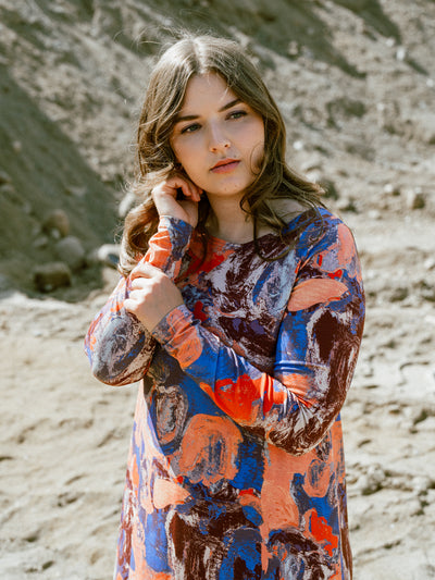 Olisa Dress, Bloom Orange