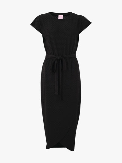 Ricardina Dress, Black Viscose Dot