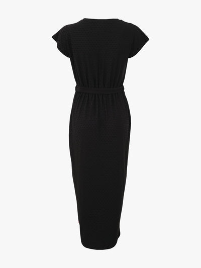 Ricardina Dress, Black Viscose Dot
