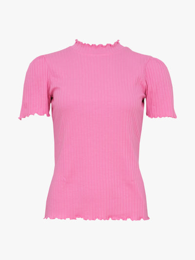 Rosa Rib Shirt, Pink