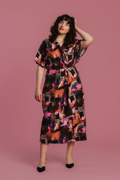 Sandra Dress, Rosa Fall