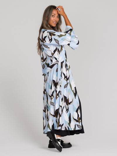 Shana Wrap Jacket, Flowertile Blue