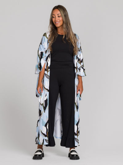 Shana Wrap Jacket, Flowertile Blue