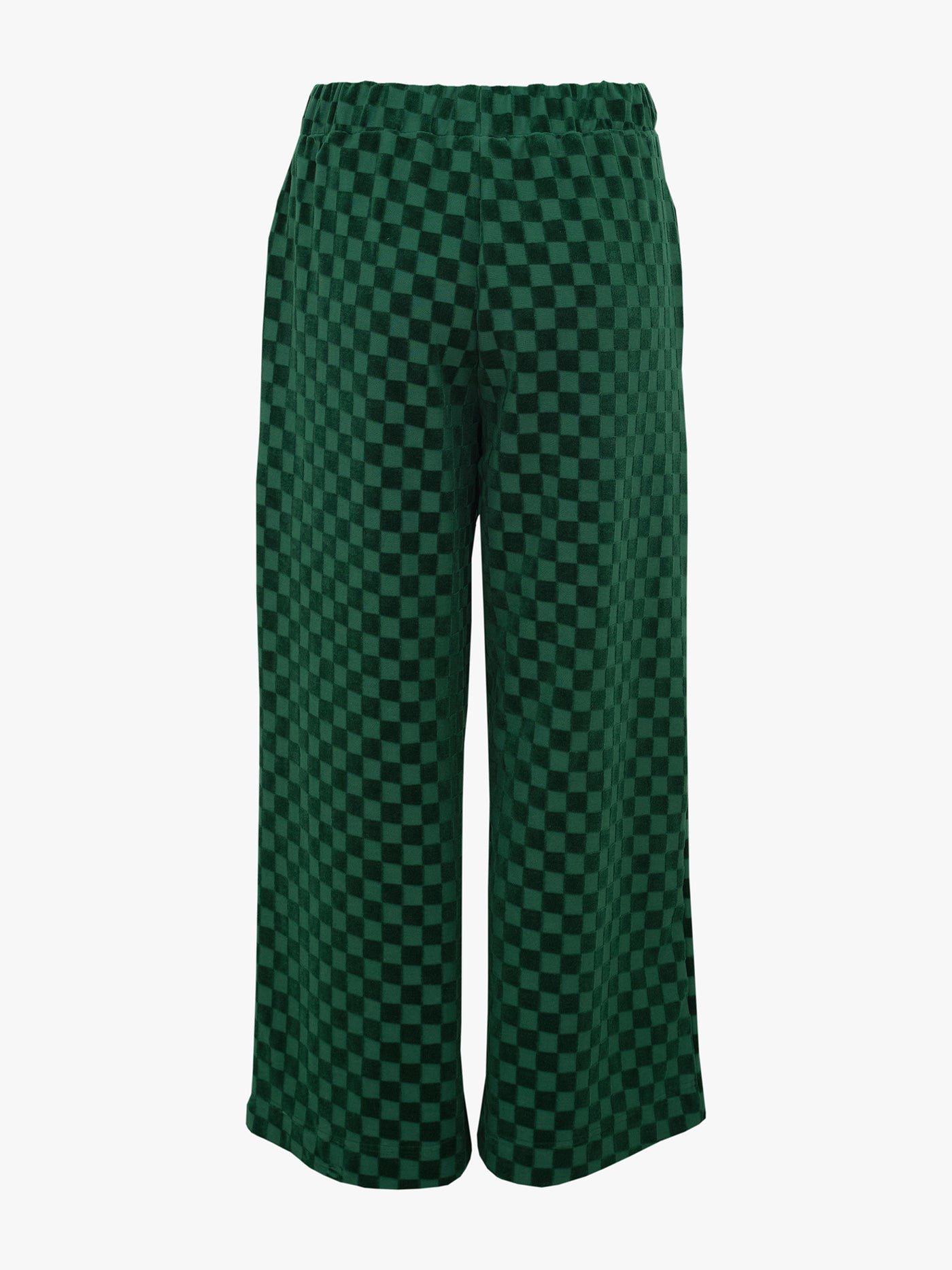 Vera Pants, Chess Velour Green