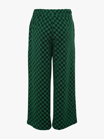 Vera Pants, Chess Velour Green