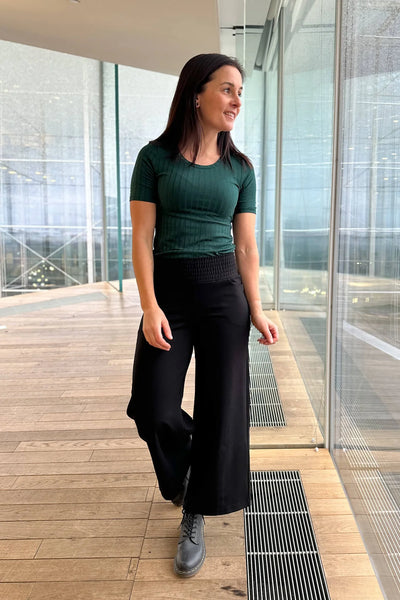 Aava Housut 7/8, Musta