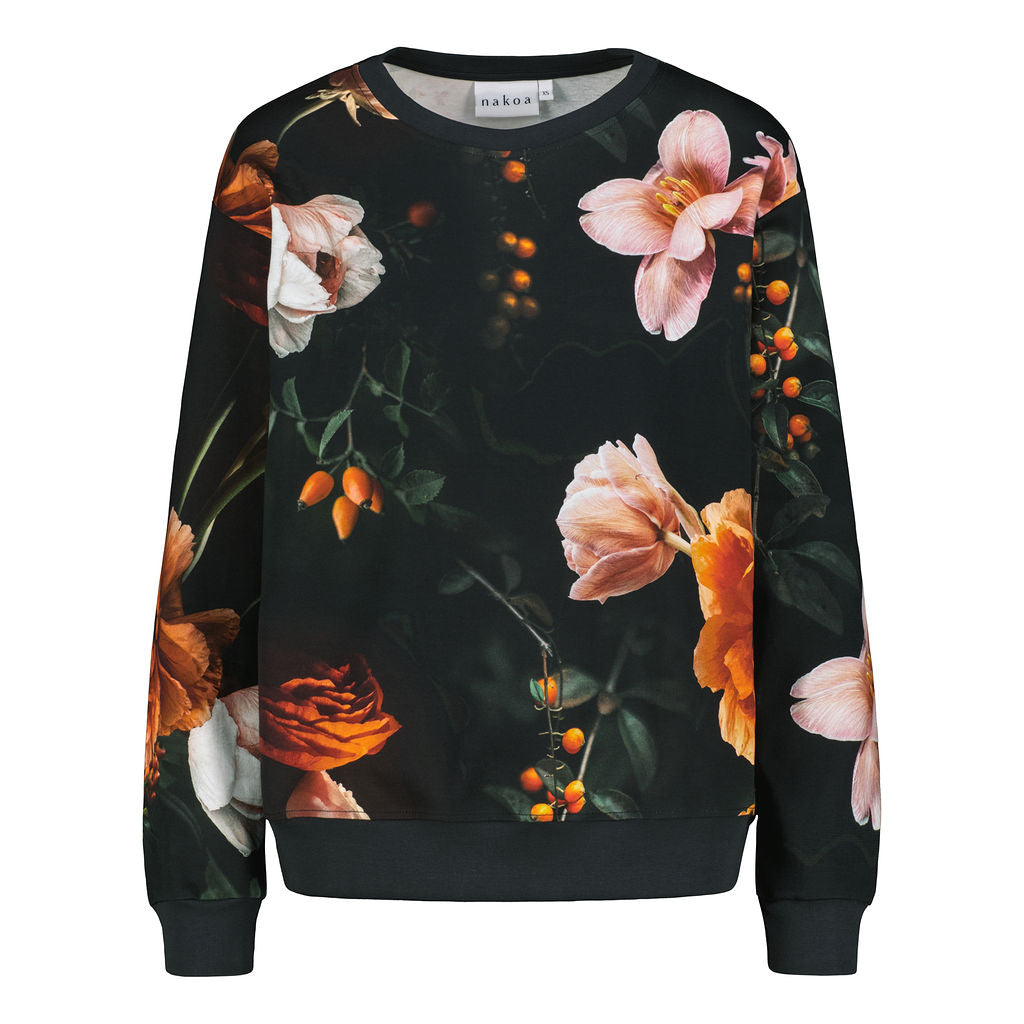 Casual Chic Print Shirt, Copper Flower