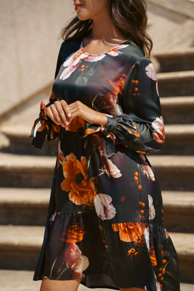 Hailey Dress, Copper Flower