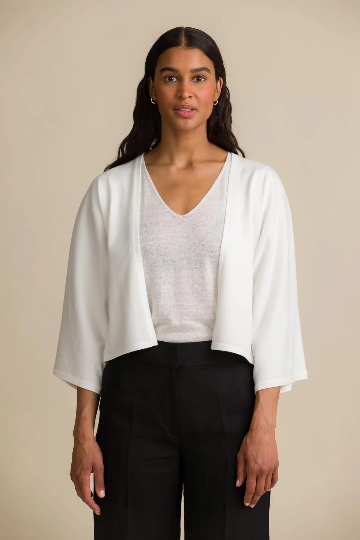 Florence Kimono Cardigan, Soft White