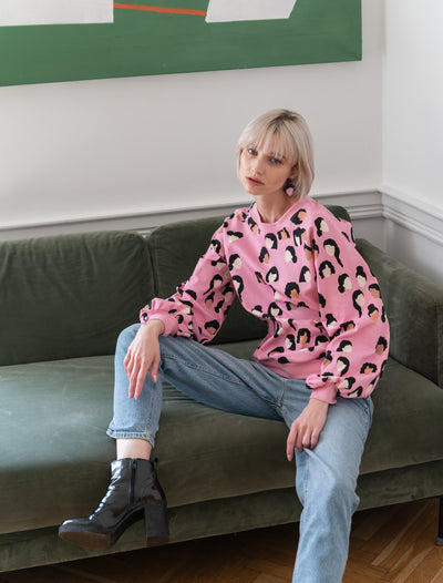 Rita Sweatshirt, Pink Heroines