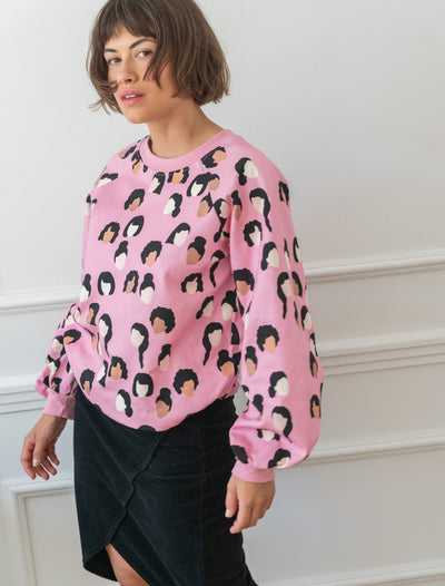 Rita Sweatshirt, Pink Heroines