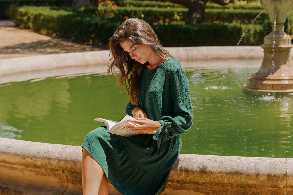 Hailey Dress, Emerald