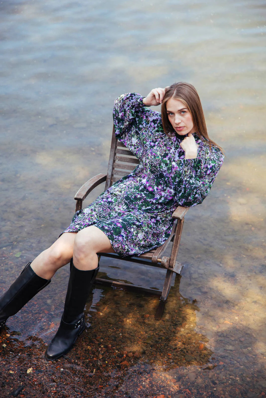 Puff Dress, Blooming Forest Lilac