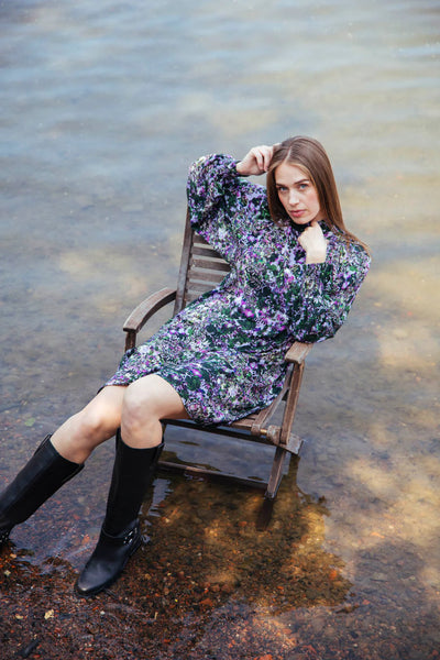 Puff Dress, Blooming Forest Lilac