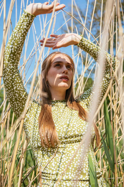 Rib Turtleneck, Flora Olive