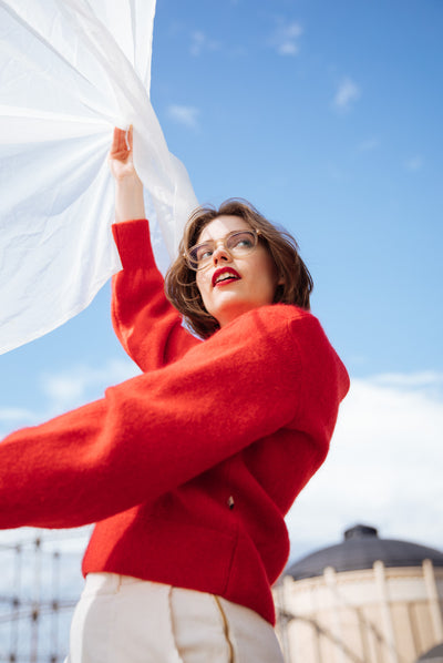 Mohair Jumper, Red