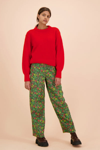 Flowy Trousers, Green Meadow