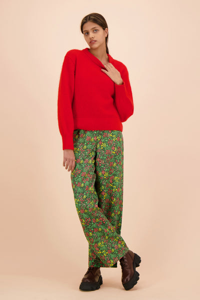 Flowy Trousers, Green Meadow