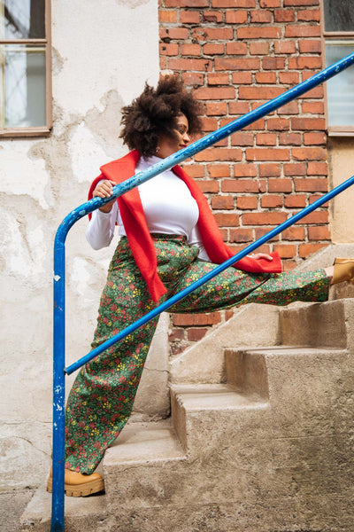 Flowy Trousers, Green Meadow