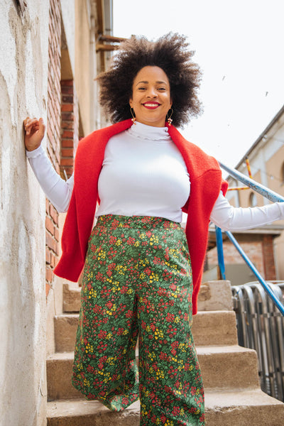 Flowy Trousers, Green Meadow