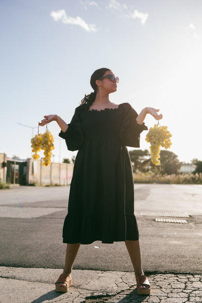 Smock Dress, Black