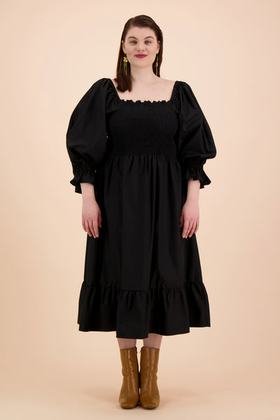 Smock Dress, Black