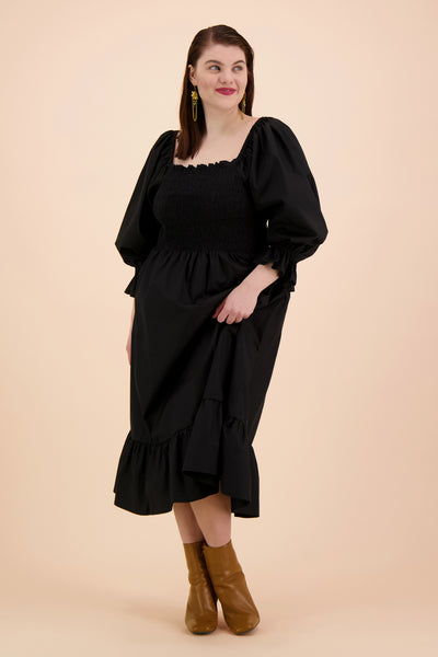 Smock Dress, Black