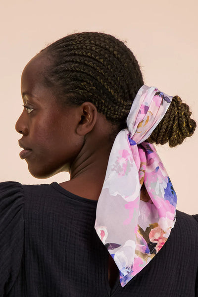 Square Scarf, Lilac Anemone