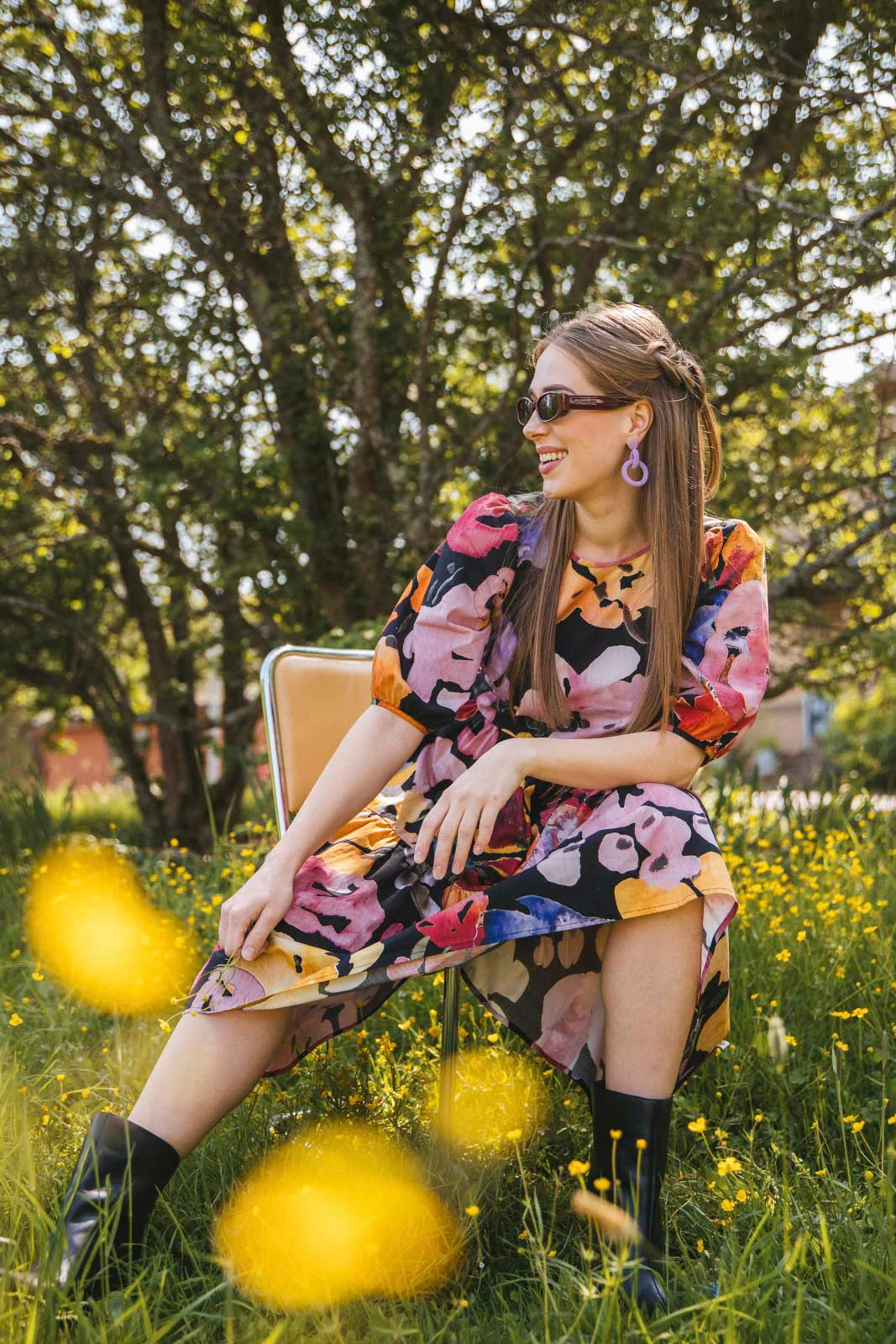 Tiered Midi Dress, Wild Lea