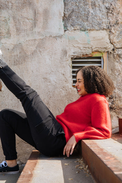 Mohair Jumper, Red