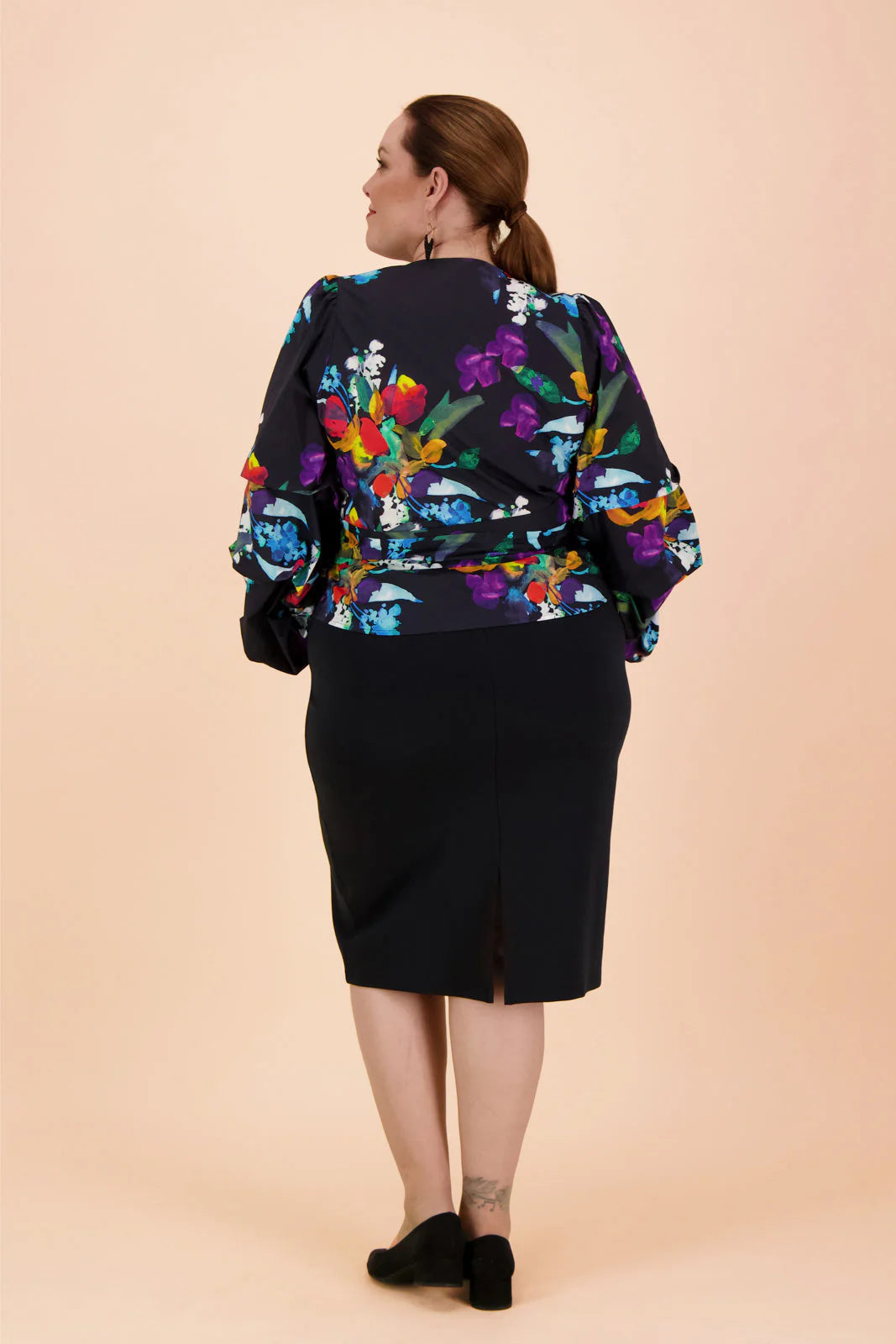 Comfy Pencil Skirt, Black