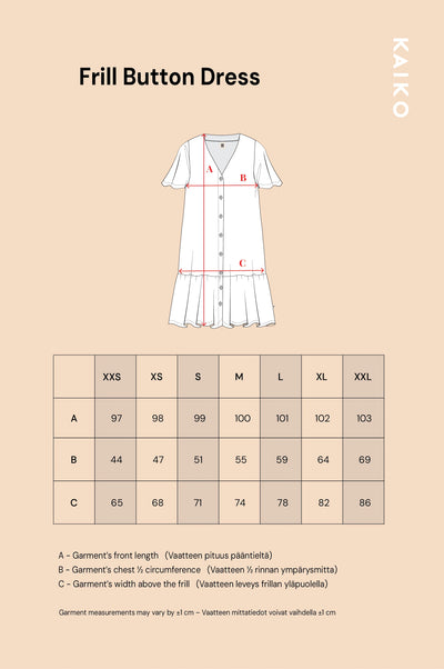 Frill Button Dress, Sage Wind