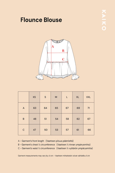 Flounce Blouse, Flora Olive