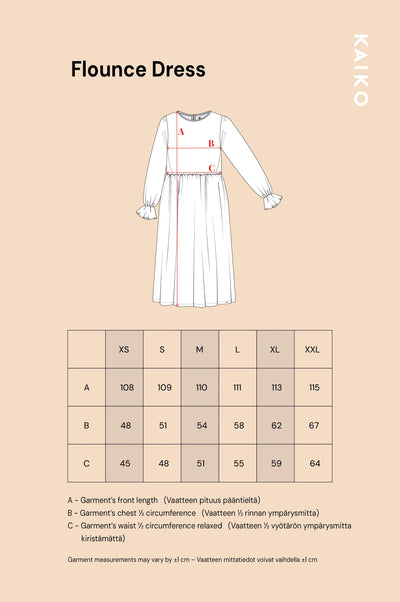 Flounce Dress, Windflower