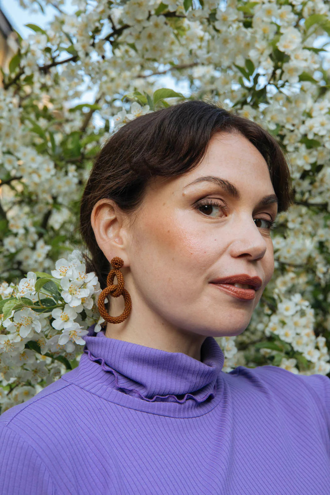 Rib Rollneck, Vivid Lavender