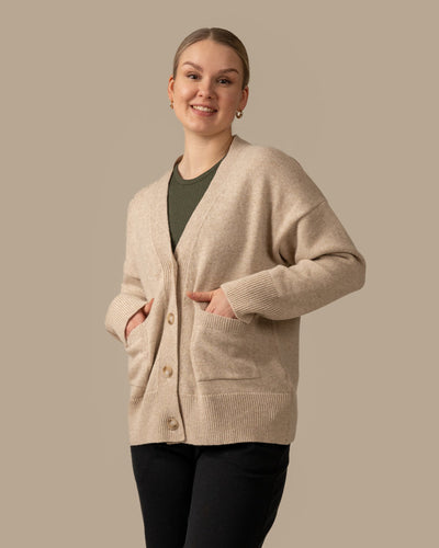 Kaste Neuletakki, Beige