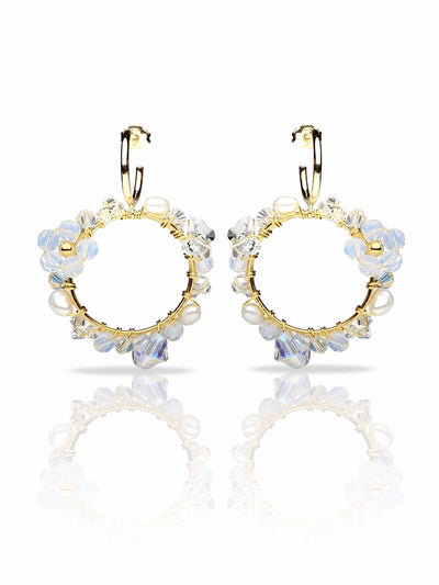 Keskikesä Korvakorut, Kullattu Hopea